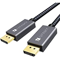 iVANKY Cable DisplayPort (3M-10ft- 2K@165Hz- 2K@144Hz- 4K@60Hz- Nylon Trenzado) Cable Displayport a Displayport (Cable…